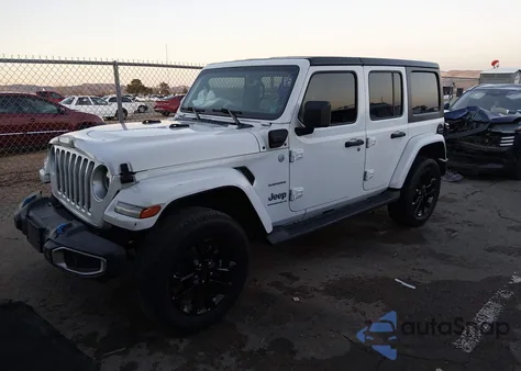2023 Jeep Wrangler 4Xe Sahara 4X4 from USA, damaged, VIN 1C4JJXP61PW696248